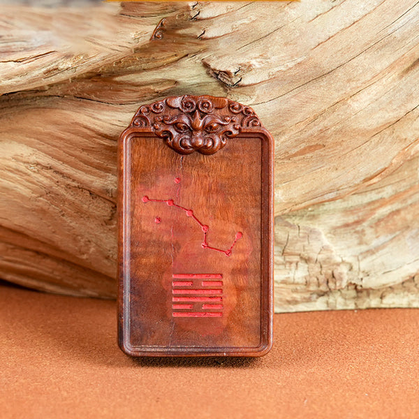 龙虎山雷击枣木【紫微讳/雷祖讳】令牌挂件｜道家顶级护身符 驱邪化煞 纯阳镇宅车挂